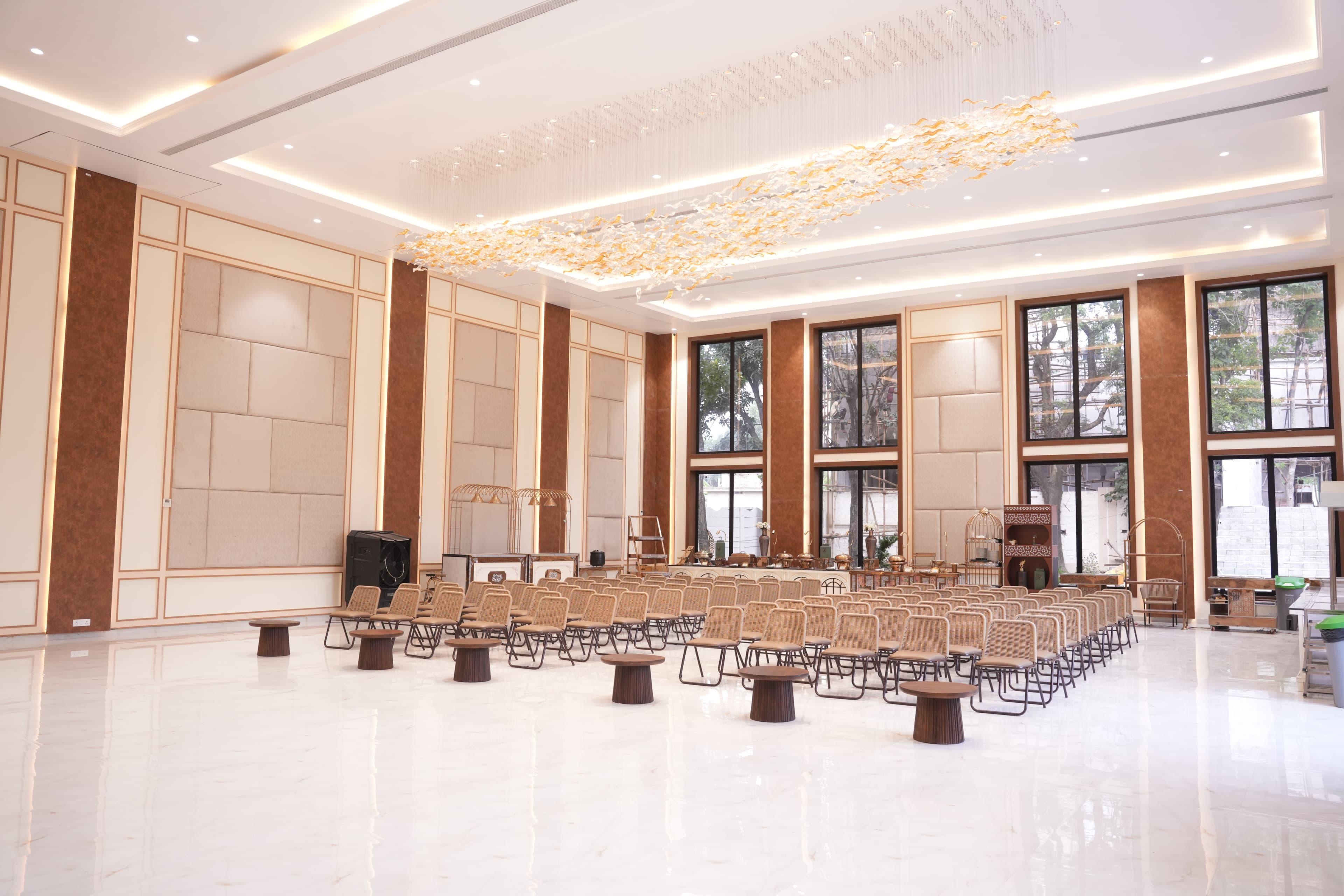 Indoor banquet hall from another angle
